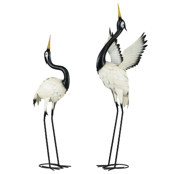 Outsunny Heron Garden Statues Set of 2