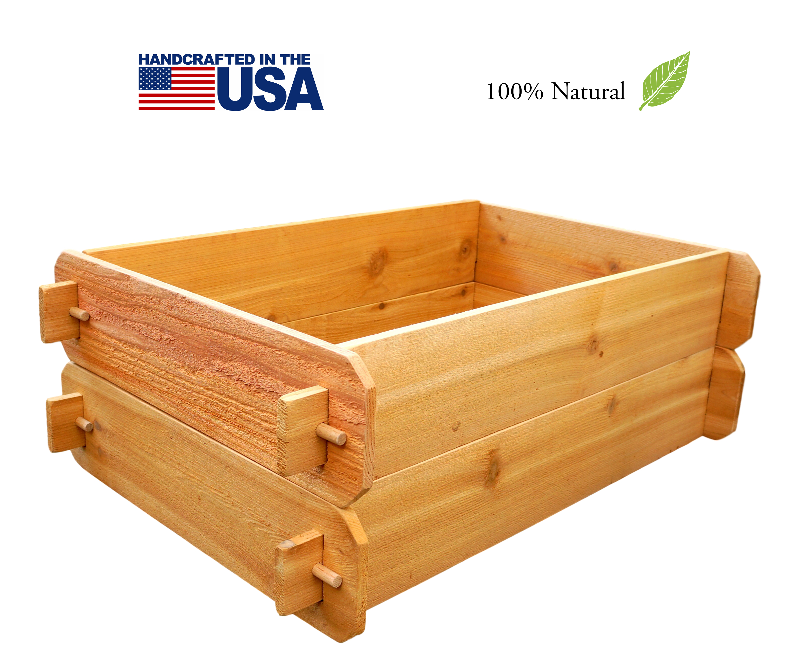 Cedar Raised Garden Bed Kit Double Deep Planter