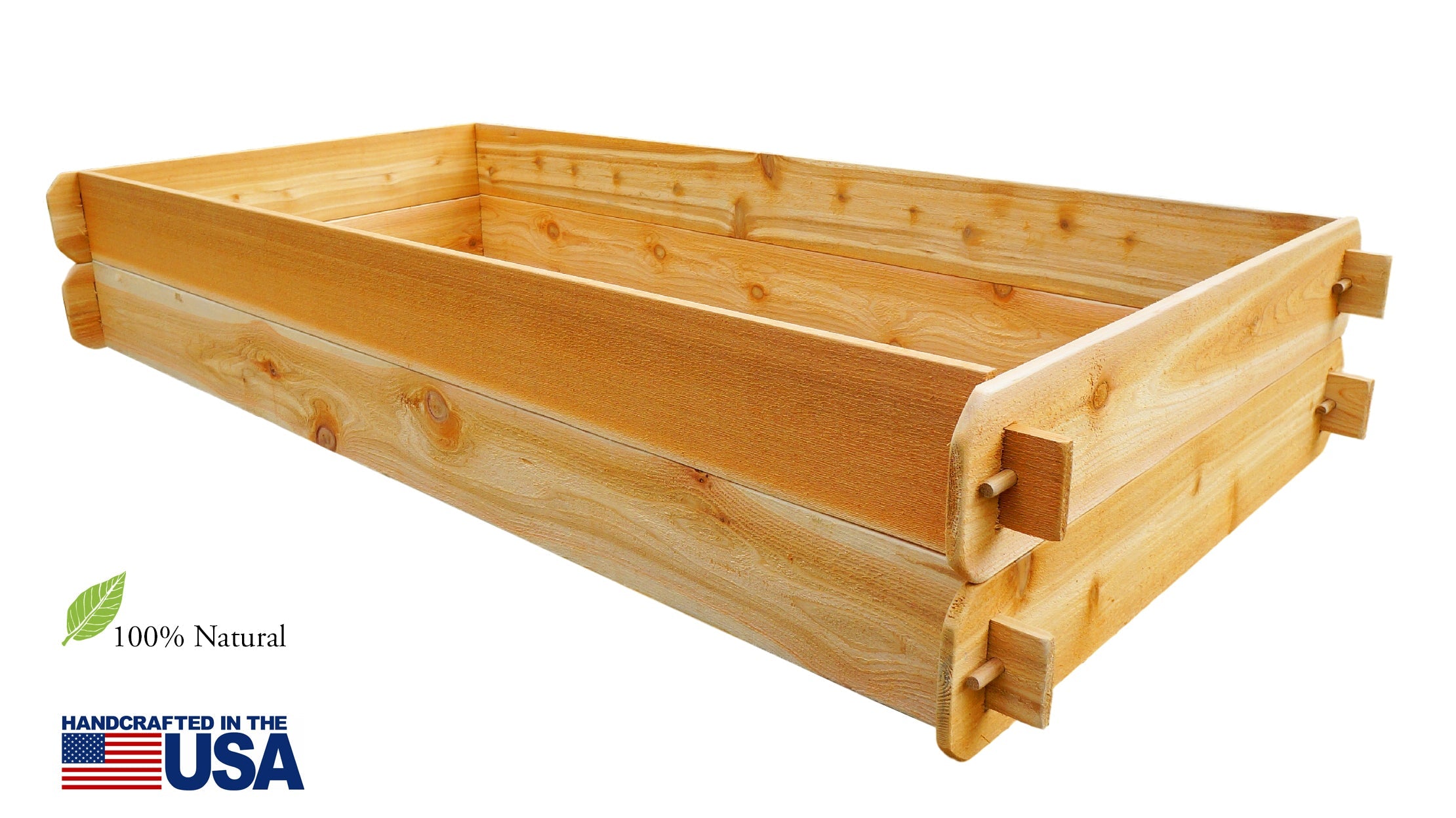 Cedar Raised Garden Bed Kit Double Deep Two 3x6