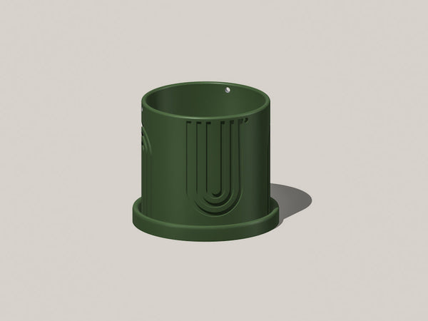 3D Printed Indoor Hanging Planter 4-5 Inch Unique Gift