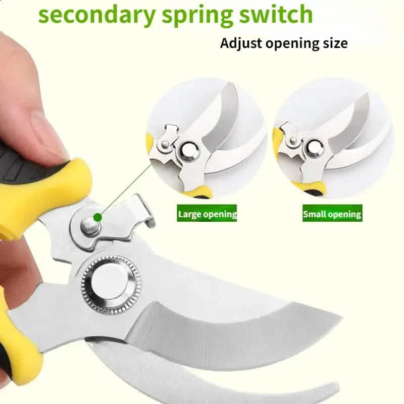 Heavy Duty Pruning Shears Stainless Steel Rust Proof Gardening Tool