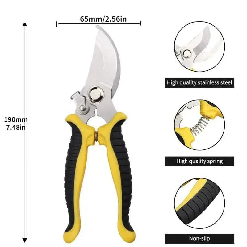 Heavy Duty Pruning Shears Stainless Steel Rust Proof Gardening Tool
