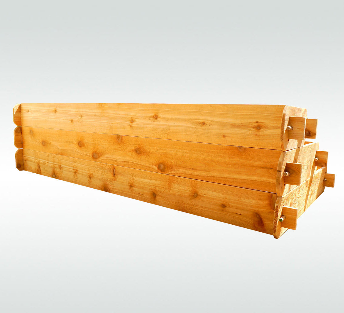 Timberlane Cedar Raised Garden Bed Kit Large 3 Tiered