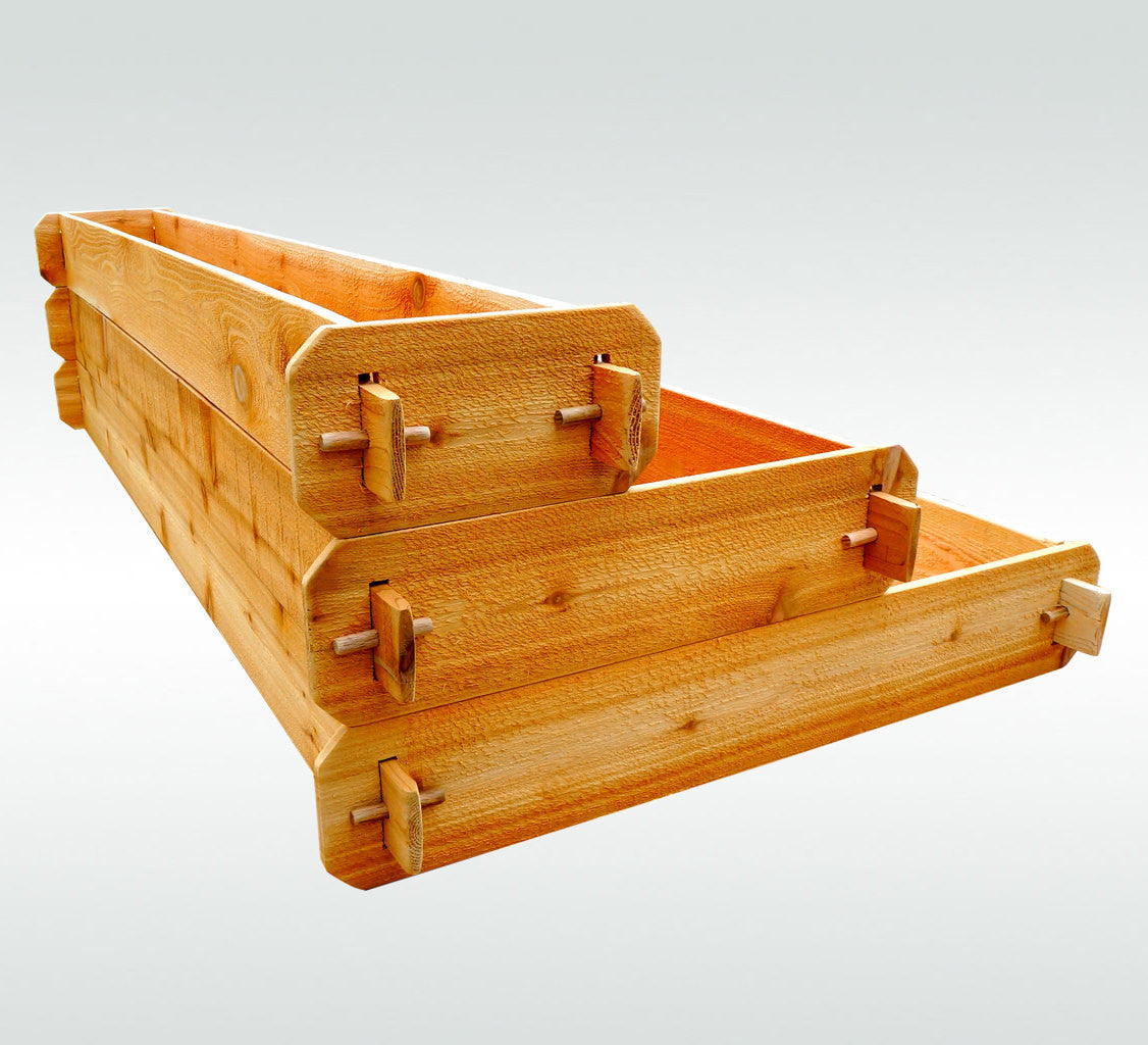 Timberlane Cedar Raised Garden Bed Kit Large 3 Tiered