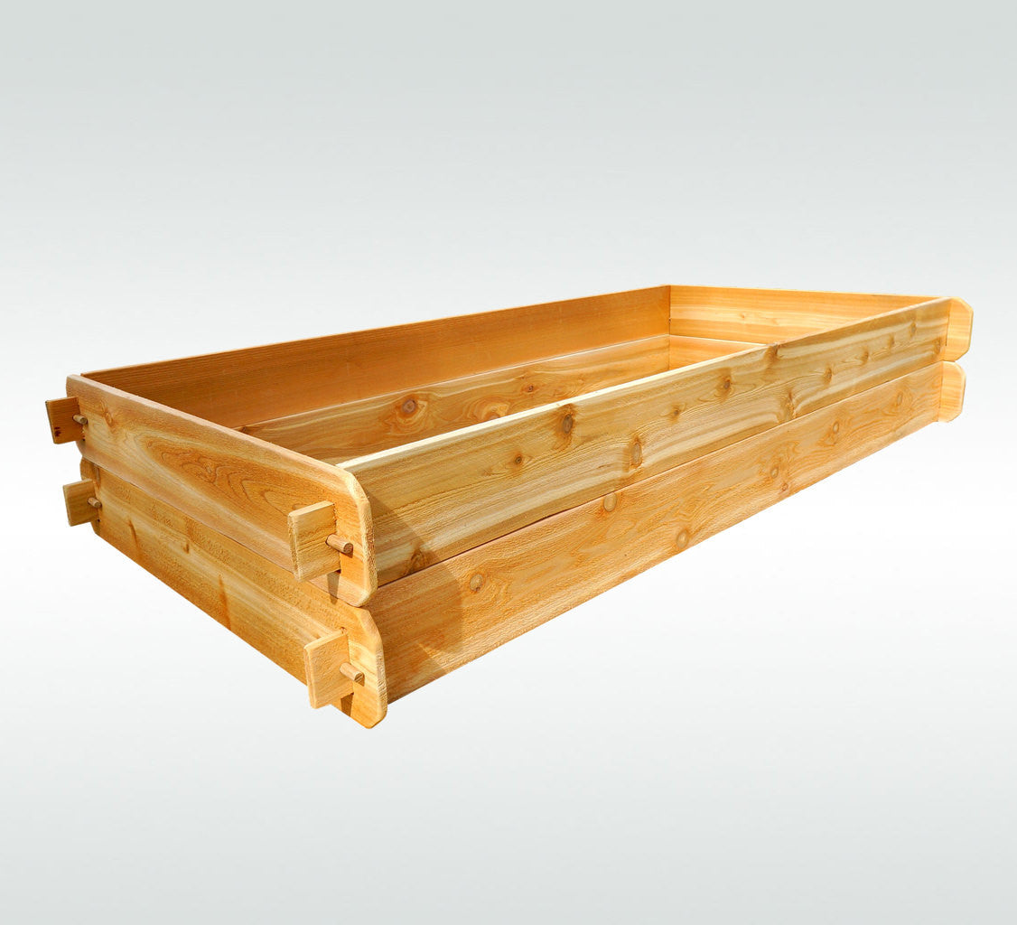 Cedar Raised Garden Bed Kit Double Deep Two 3x6