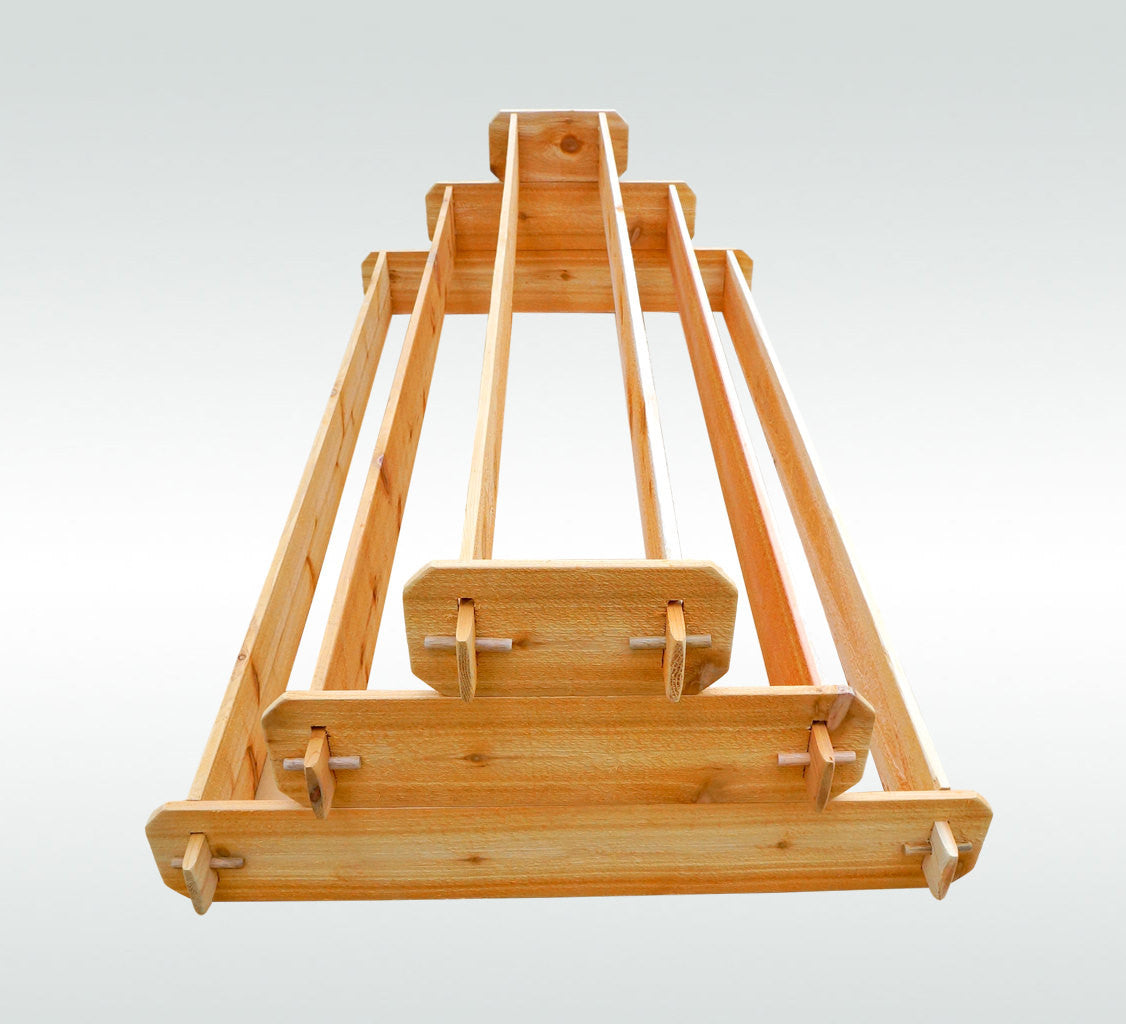 Timberlane Cedar Raised Garden Bed Kit Large 3 Tiered