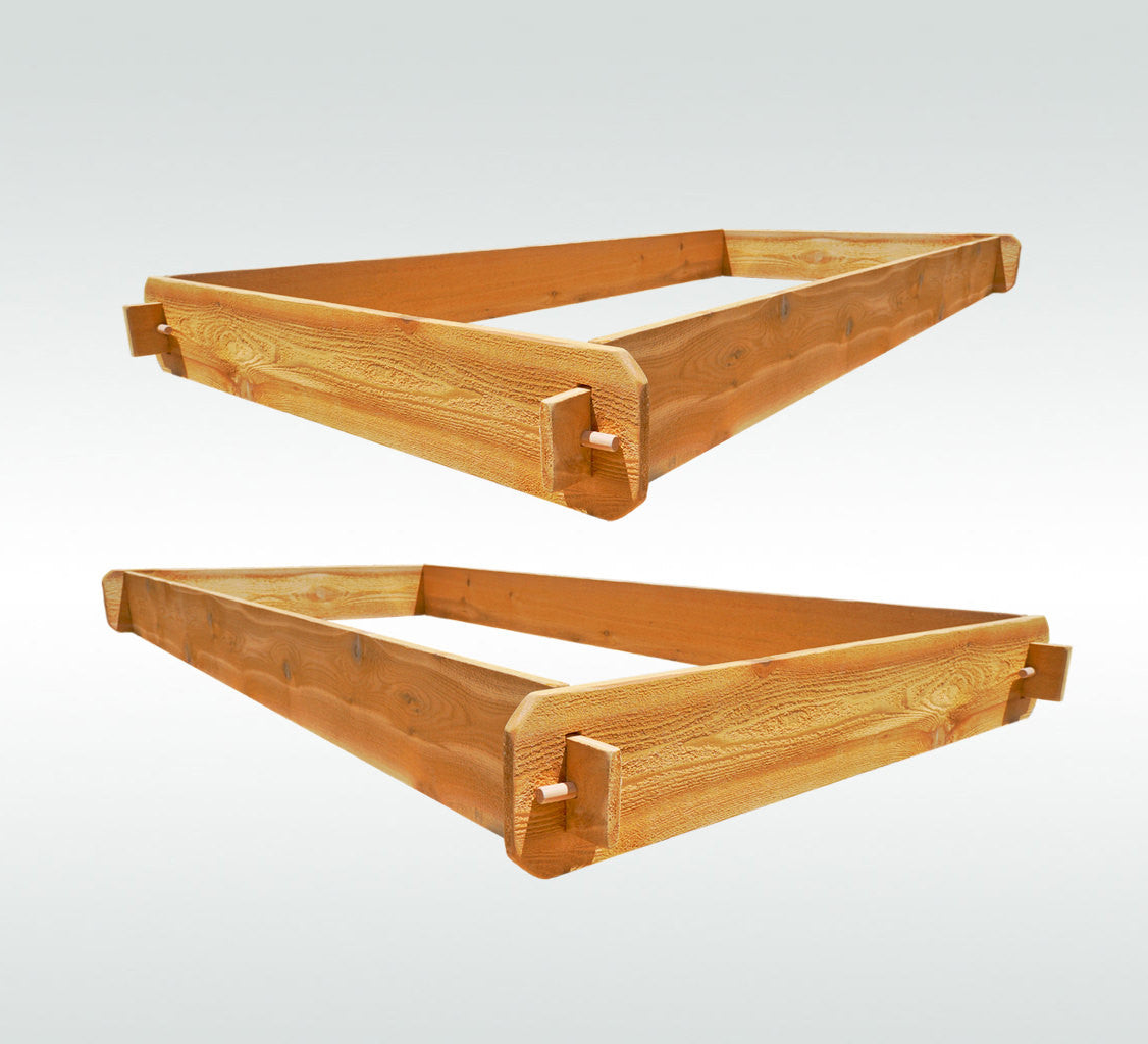 Cedar Raised Garden Bed Kit Double Deep Two 3x6