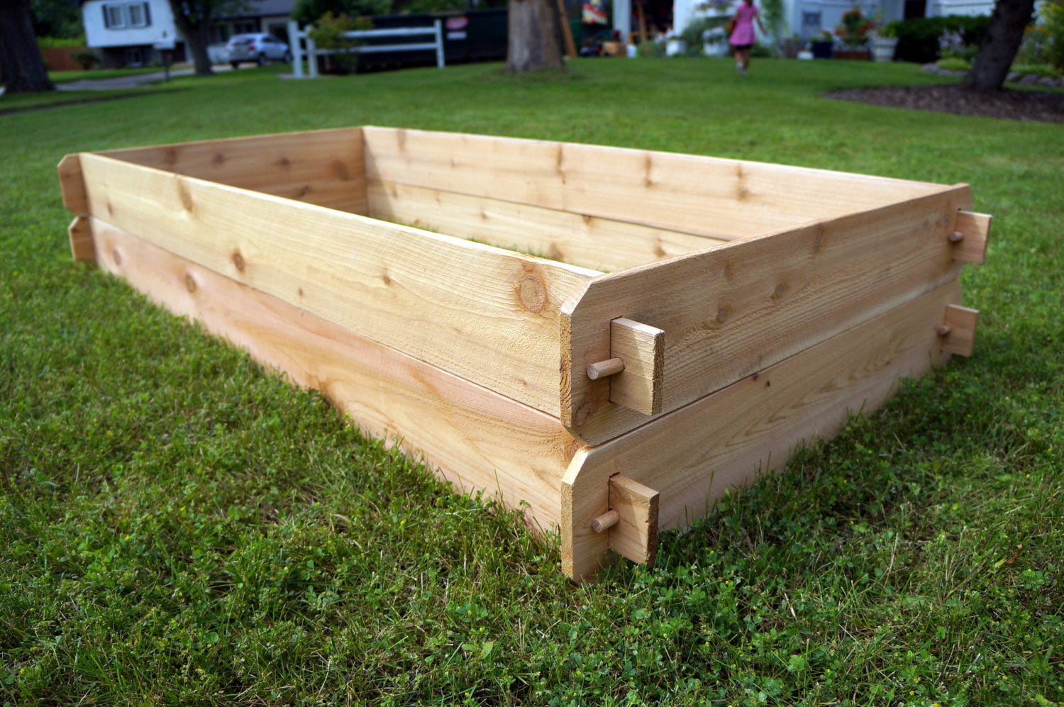 Cedar Raised Garden Bed Kit Double Deep Two 3x6