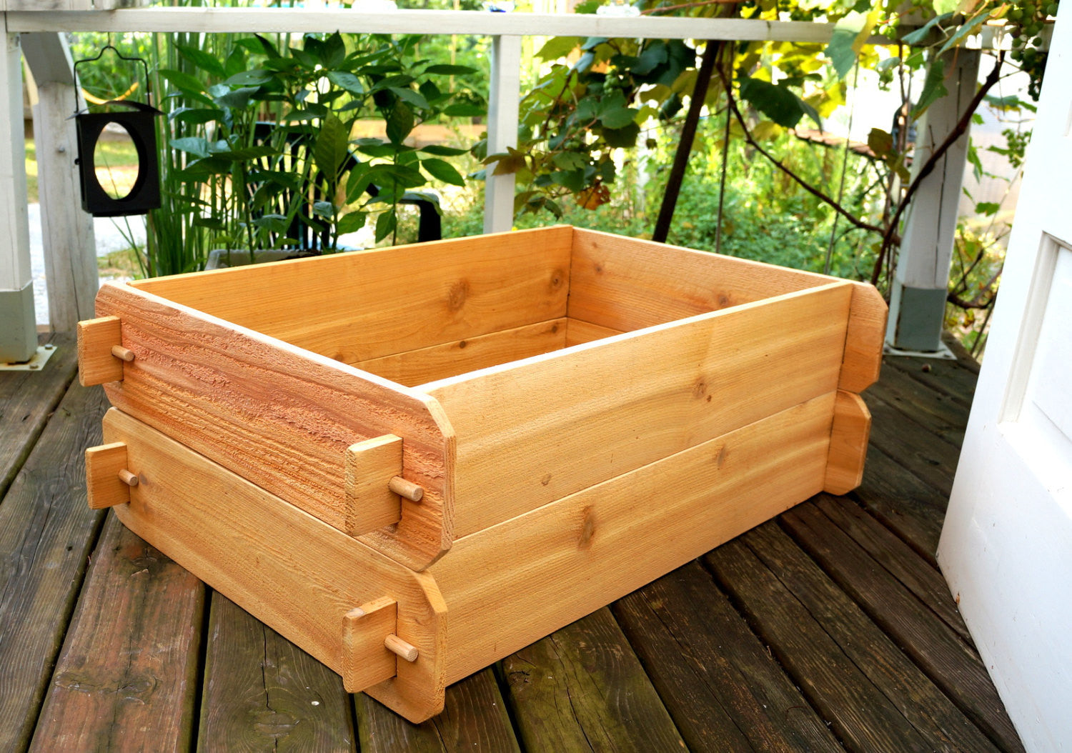 Cedar Raised Garden Bed Kit Double Deep Planter