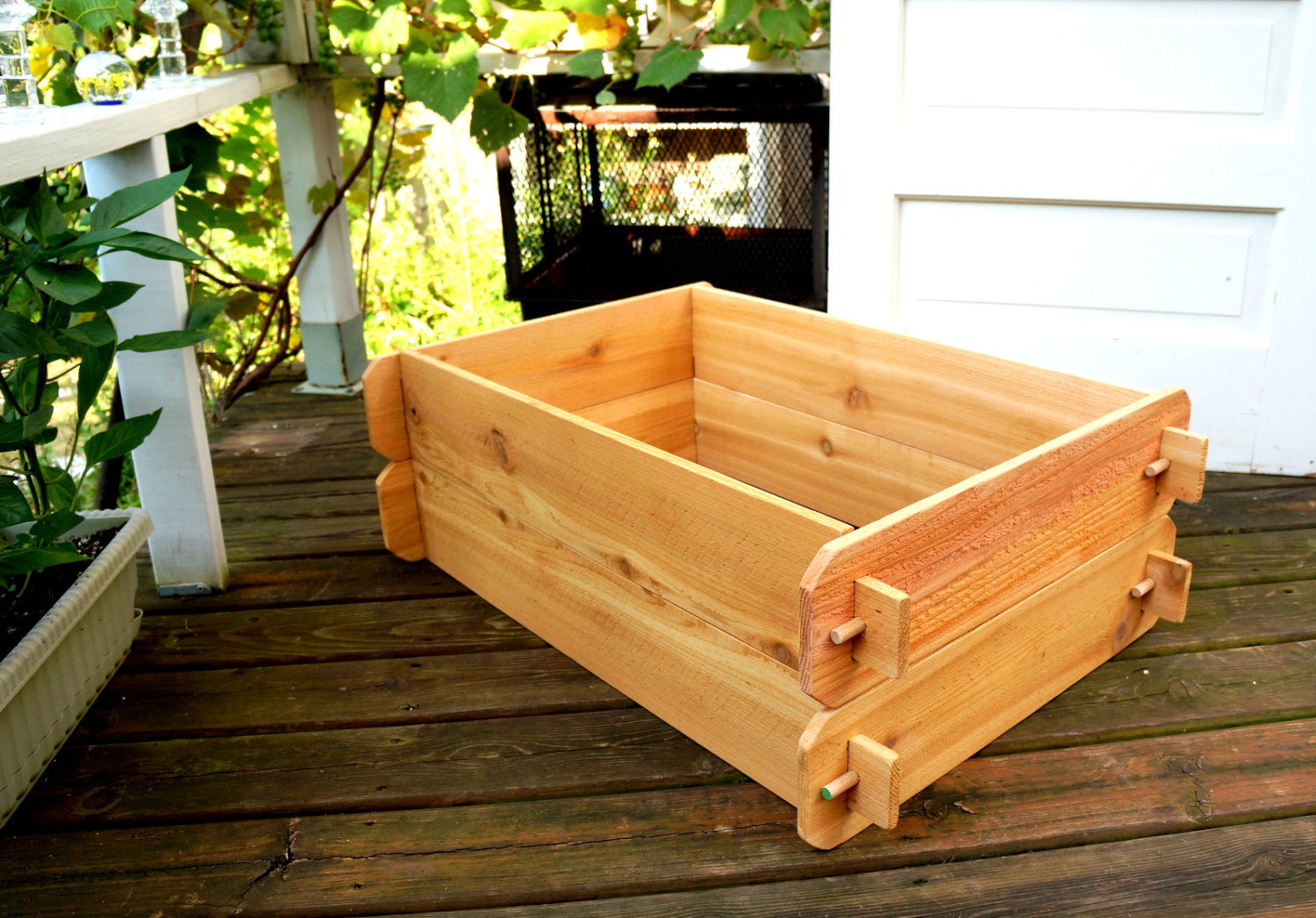 Cedar Raised Garden Bed Kit Double Deep Planter